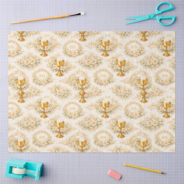 Papel De Seda Primeira Comunhão Design #14 (Arte )