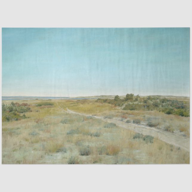 Papel De Seda Primeiro Toque do outono: Paisagem no Estado de No (Frente )