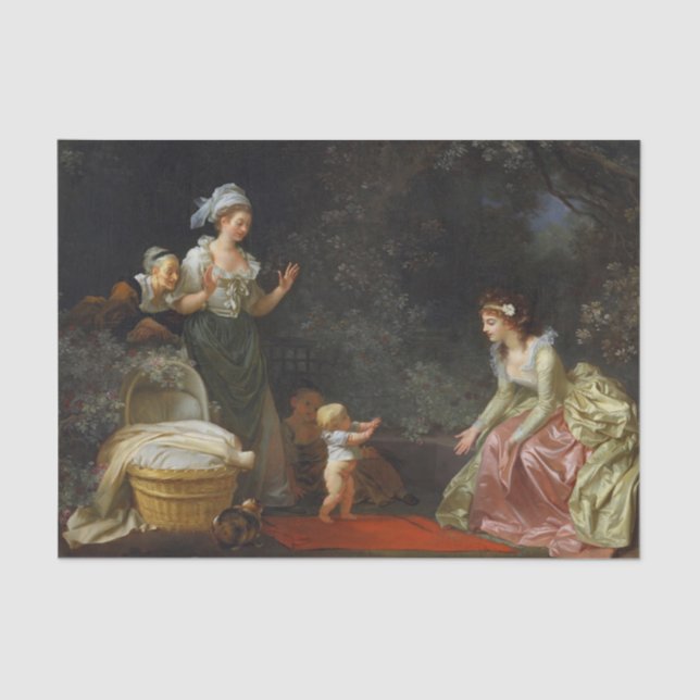 Papel De Seda Primeiros passos de Jean Honore Fragonard (Frente )