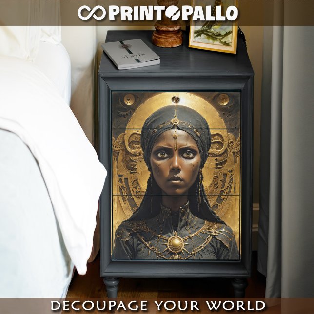 Papel De Seda princesa mulher Tuareg negra  (Criador carregado)