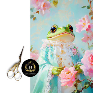 Papel De Seda Princesa Sapo Caprichosa Arte Floral Decoupage
