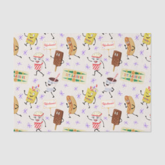 Papel De Seda Processamento Retroativo de Snacks de Vamos Todos 