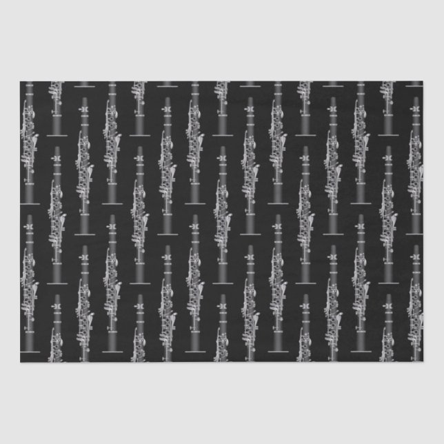 Papel De Seda Professor de Música Clarinet (Frente )