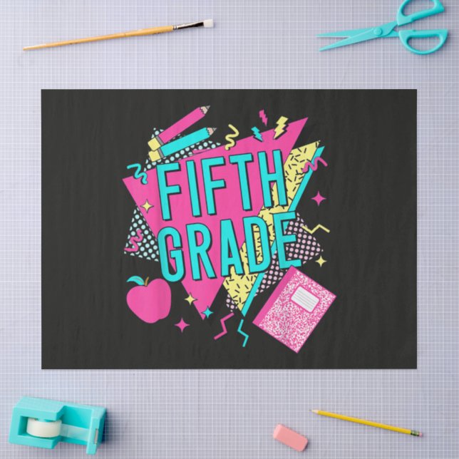 Papel De Seda Professor Retro Anos 90 Volta às Aulas (Arte )