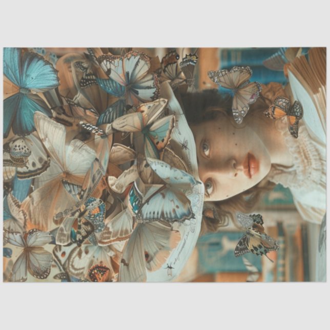 Papel De Seda Professora da Escola de Bibliotecas Whimsical de D (Frente )