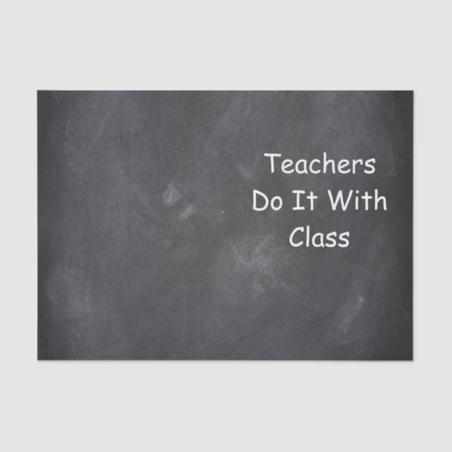 Papel De Seda Professores Classe Chalkboard Design Idea (Frente )