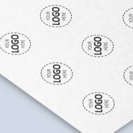 Papel De Seda Promocional branco de padrão de logotipo personali