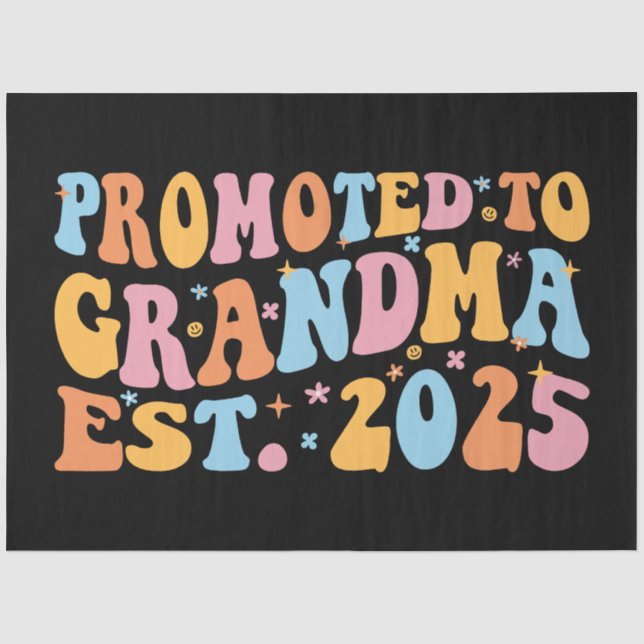 Papel De Seda Promovido À Avó Est. 2025 III (Frente )