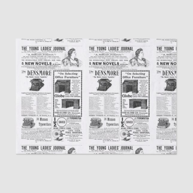 Papel De Seda Propaganda do vintage (Frente )