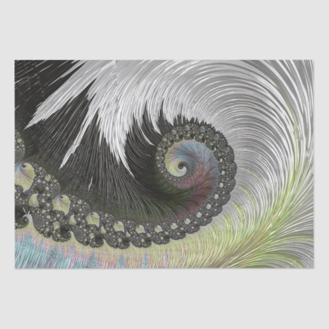 Papel De Seda Psychedelic Fantasy Spiry Tissue Paper (Frente )