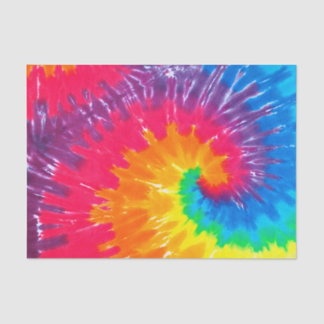 Papel De Seda Psychedelic Tie Dye (Frente )