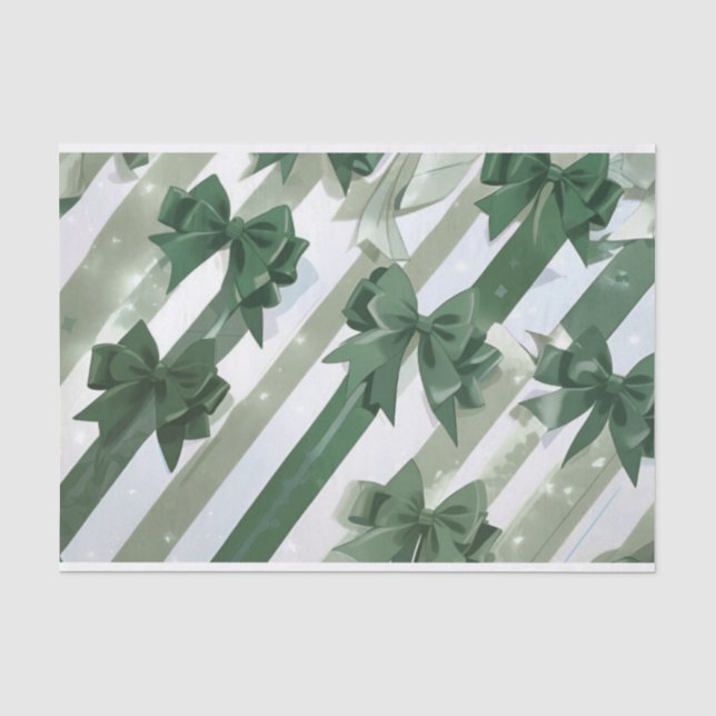 Papel De Seda Publicação de tecidos do arco 2 verde (Frente )