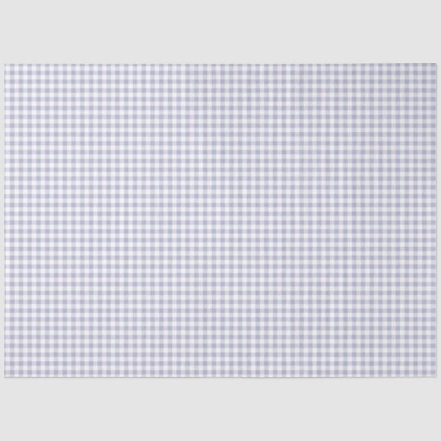 Papel De Seda Publicação dos padrões do Gingham em Lavanda e bra (Frente )