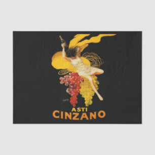 Papel De Seda Publicidade a Cocktail Leonetto Cappiello Cinzano