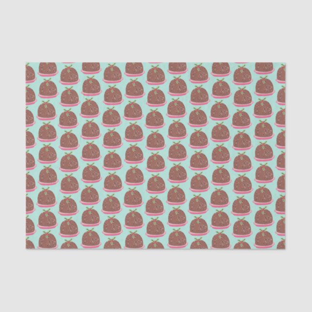 Papel De Seda Pudim de Natal engraçado e fofo de Natal (Frente )