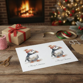 Papel De Seda Puffim Alegre, personalizável