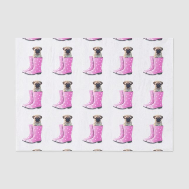 Papel De Seda Pug (Frente )