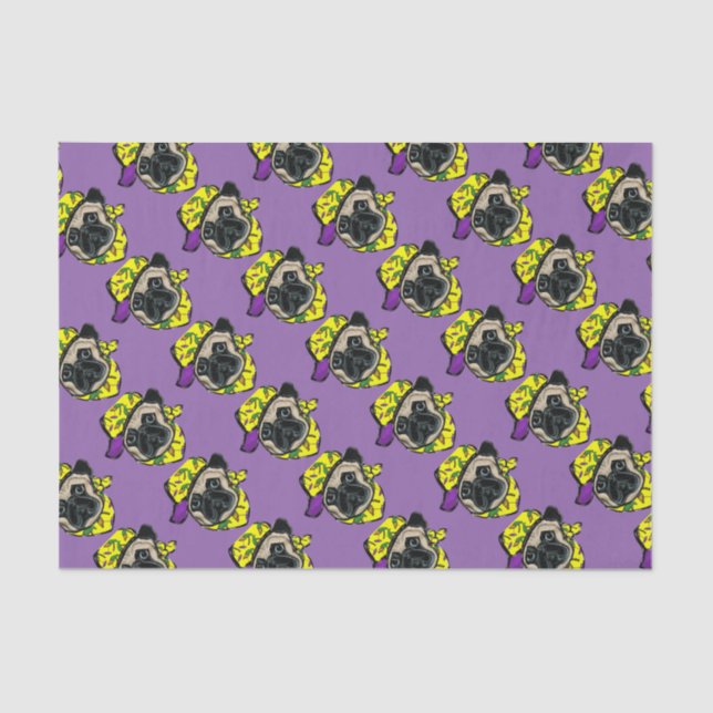 Papel De Seda Pug (Frente )