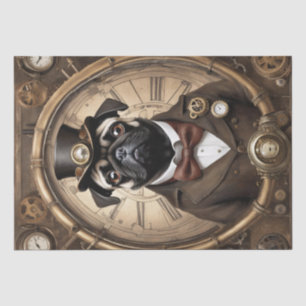 Papel De Seda Pug Steam Punk Chronicles: Uma aventura de desacop