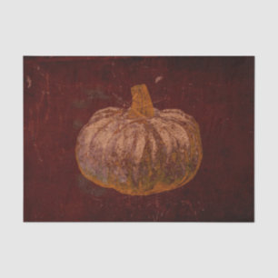 Papel De Seda Pumpkin Autumn Vintage Orange Burgundy Textura