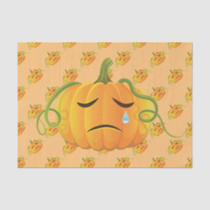 Papel De Seda Pumpkin De Laranja Halloween Sem Olho Padrão Laran