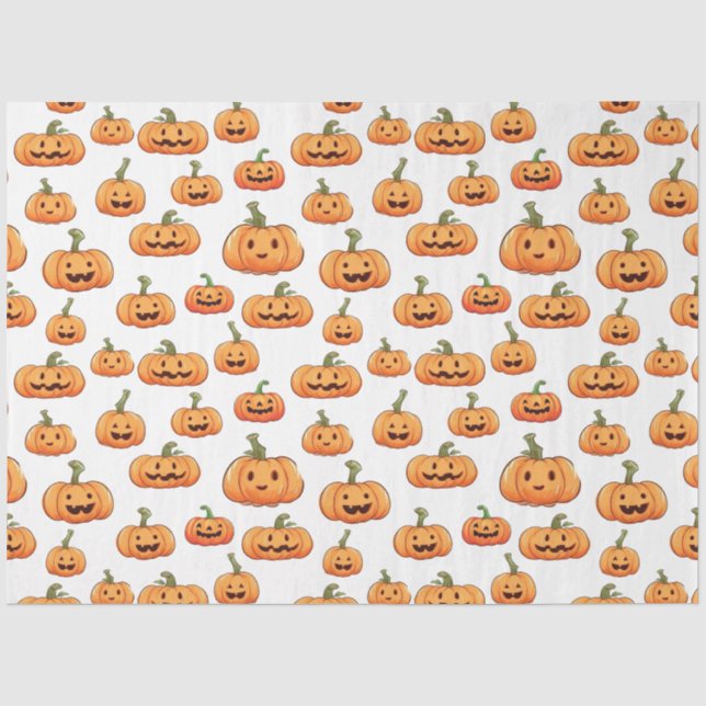 Papel De Seda Pumpkin Invisível do Halloween (Frente )