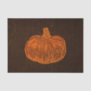 Papel De Seda Pumpkin Vintage Neon Orange Brown Autumn Textura