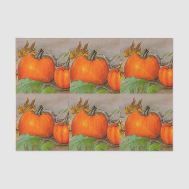 Papel De Seda Pumpkins (Frente )