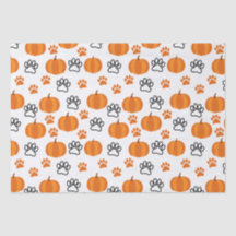 Pumpkins e patas Branca de Halloween