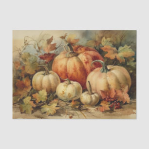 Papel De Seda Pumpkins pintado