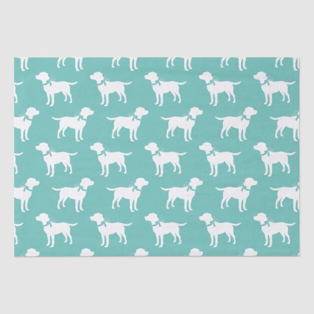Papel De Seda Puppy Labrador Preto (Frente )
