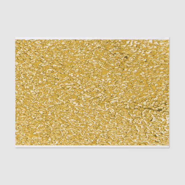 Papel De Seda PURE DOURADO Splatter Patterno + texto/foto (Frente )