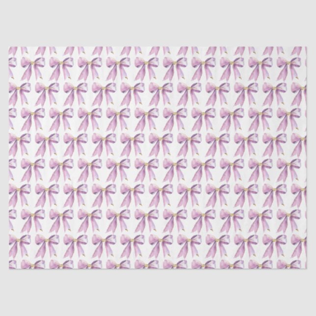 Papel De Seda Purple Coquette Bow (Frente )
