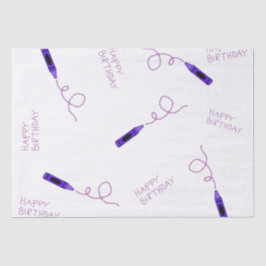 Papel De Seda Purple Crayon