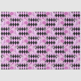 Papel De Seda Purple e Silver Série Floral Design 8