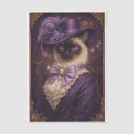 Papel De Seda Purple Fancy Kitty