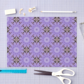 Papel De Seda Purple Flowers