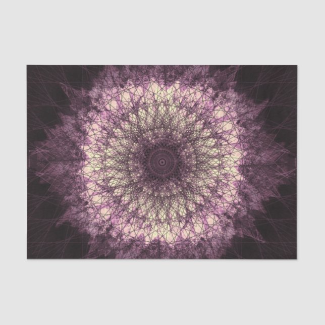 Papel De Seda Purple Mandala (Frente )