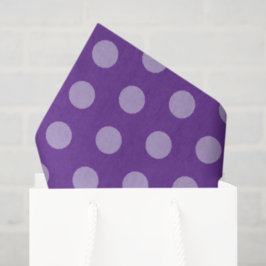 Papel De Seda Purple Polka Dots 
