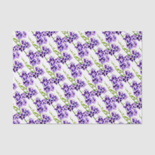 Papel De Seda Púrpura Duranta Cadeado de Skyflower padrão floral