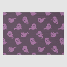 Papel De Seda Púrpura Luz Fantasmas Escuros Halloween Roxo