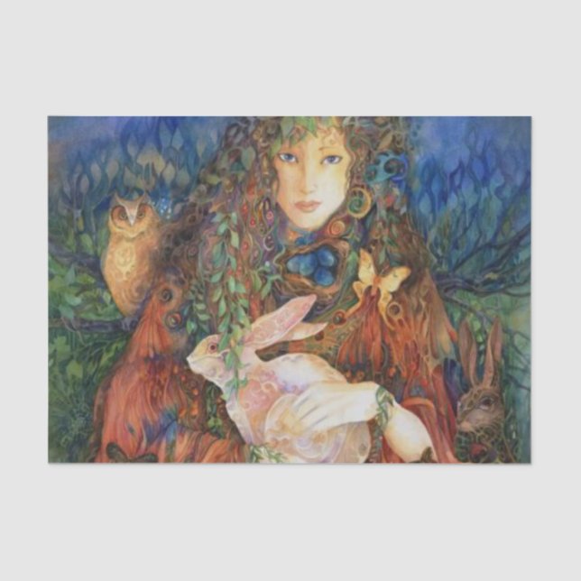 Papel De Seda Quadrado de Ostara (Frente )