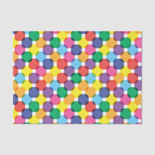 Papel De Seda Quadrados Coloridos