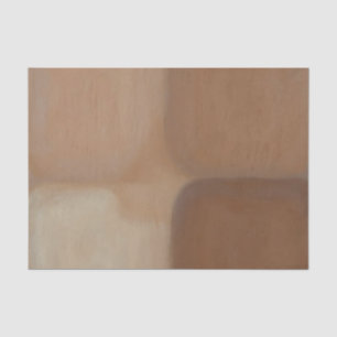Papel De Seda Quadrados de Terracota Neutros Minimalistas