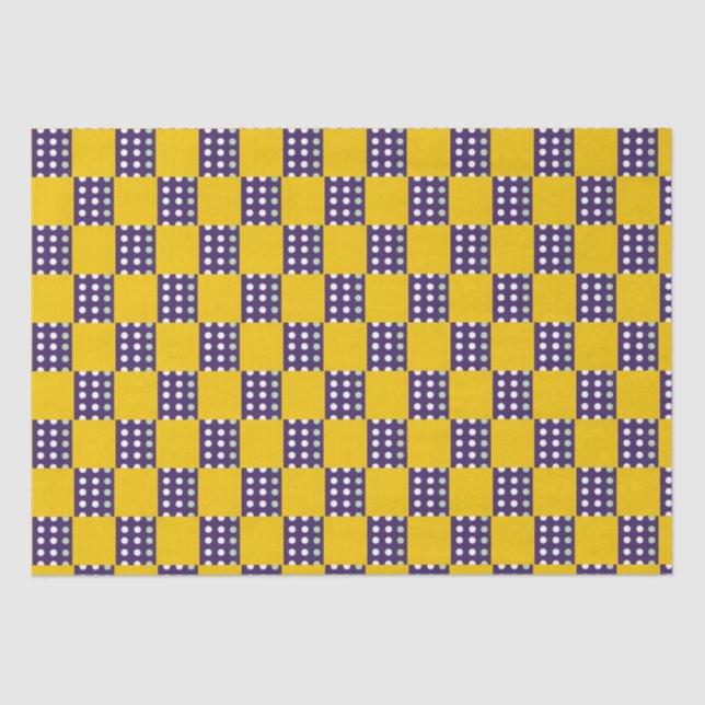 Papel De Seda Quadrados e pontos (Frente )