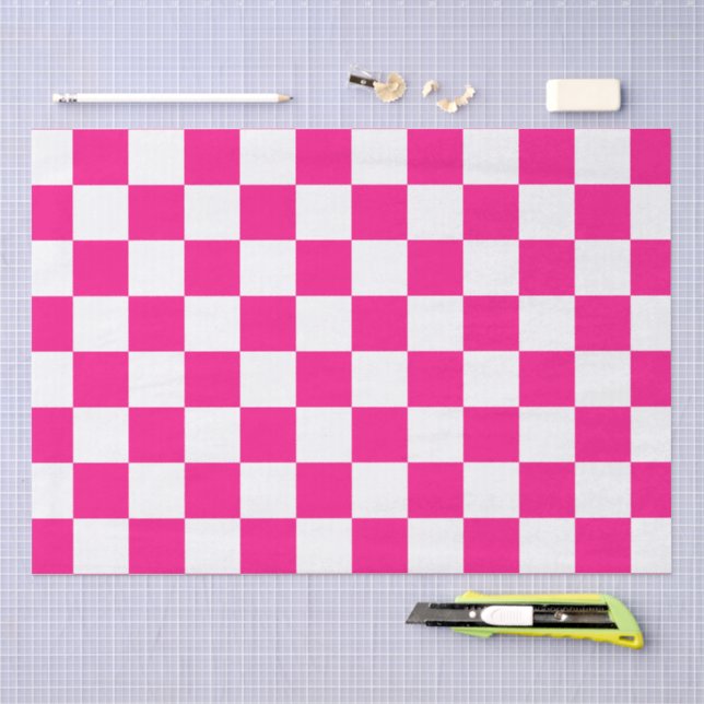 Papel De Seda Quadrados verificados retrorreflectores geométrico (Arte )