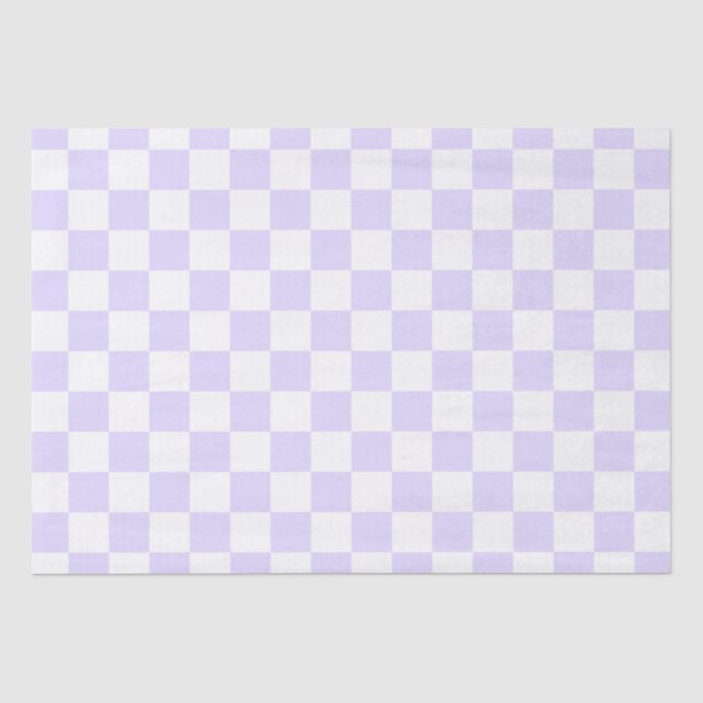 Papel De Seda Quadro de controlo branco e roxo elegante (Frente )