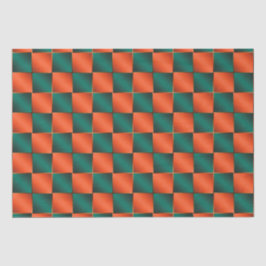 Papel De Seda Quadro de controlo brilhante laranja e verde
