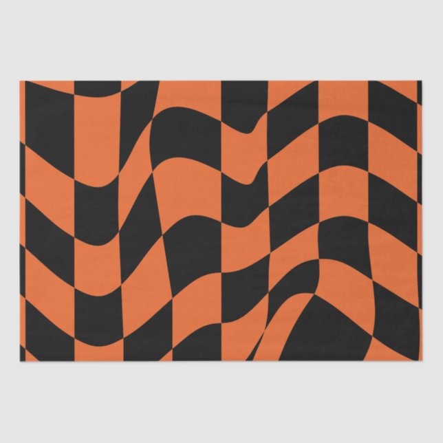 Papel De Seda Quadro de controlo laranja e vermelho (Frente )