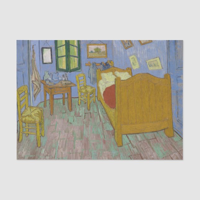 Papel De Seda Quadro do Quarto de Vincent Van Gogh (Frente )